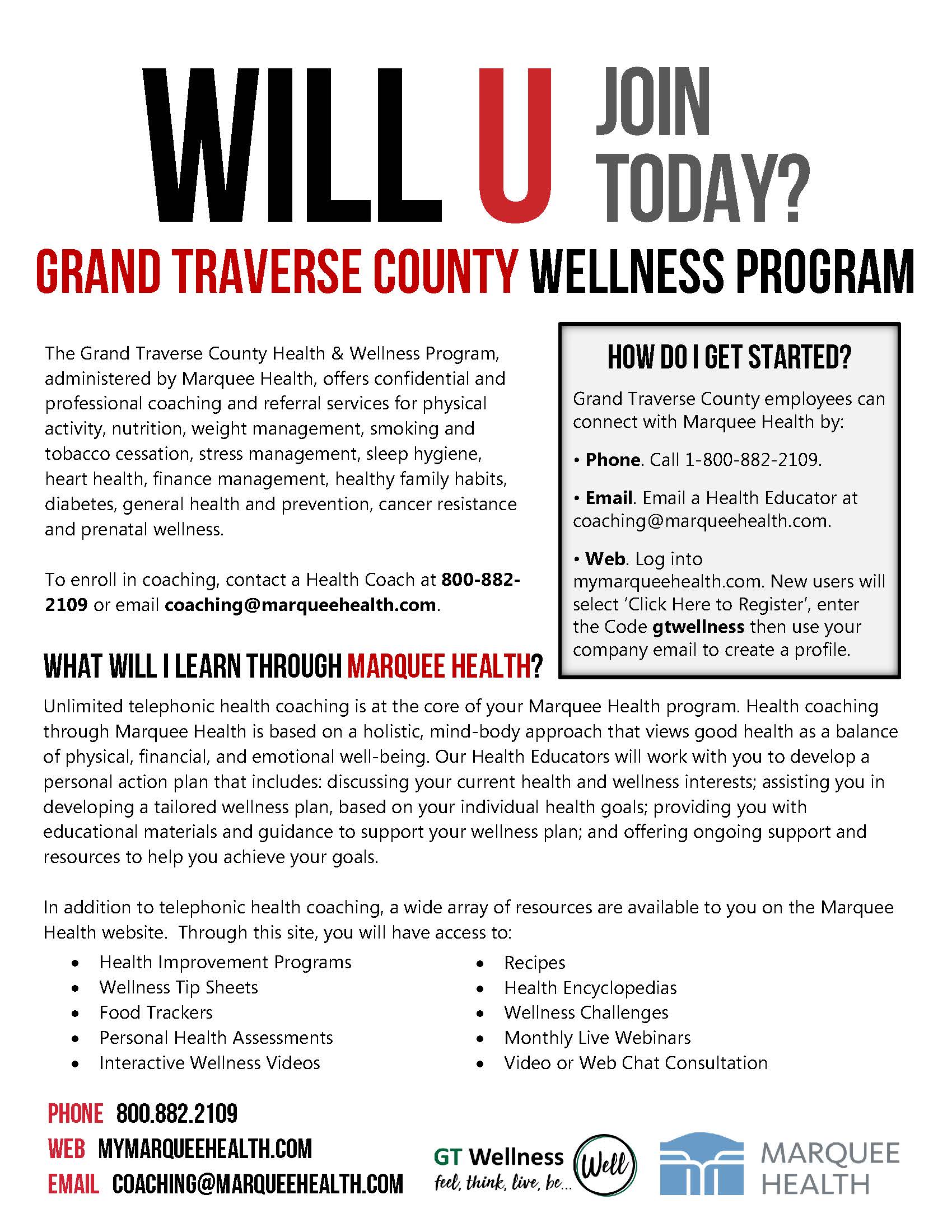 Marquee Health - Intro Flyer - Grand Traverse County