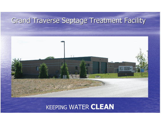 Grand Traverse Septage Treatment Facility - Keeping Water Clean Banner Image